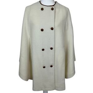 Schweltzer Women's Linen Collection Cape Off White O/S 80% Baby Alpaca 20% Wool